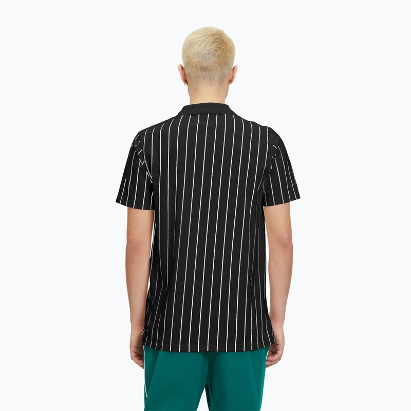 Tricou polo pentru bărbați FILA Luckenwalde black/bright white striped 3