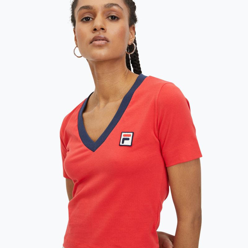 Tricou pentru femei FILA Ludhiana true red 4