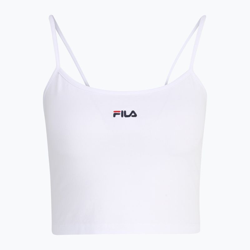 Tricou pentru femei FILA Loni Cropped Spaghetti bright white 6