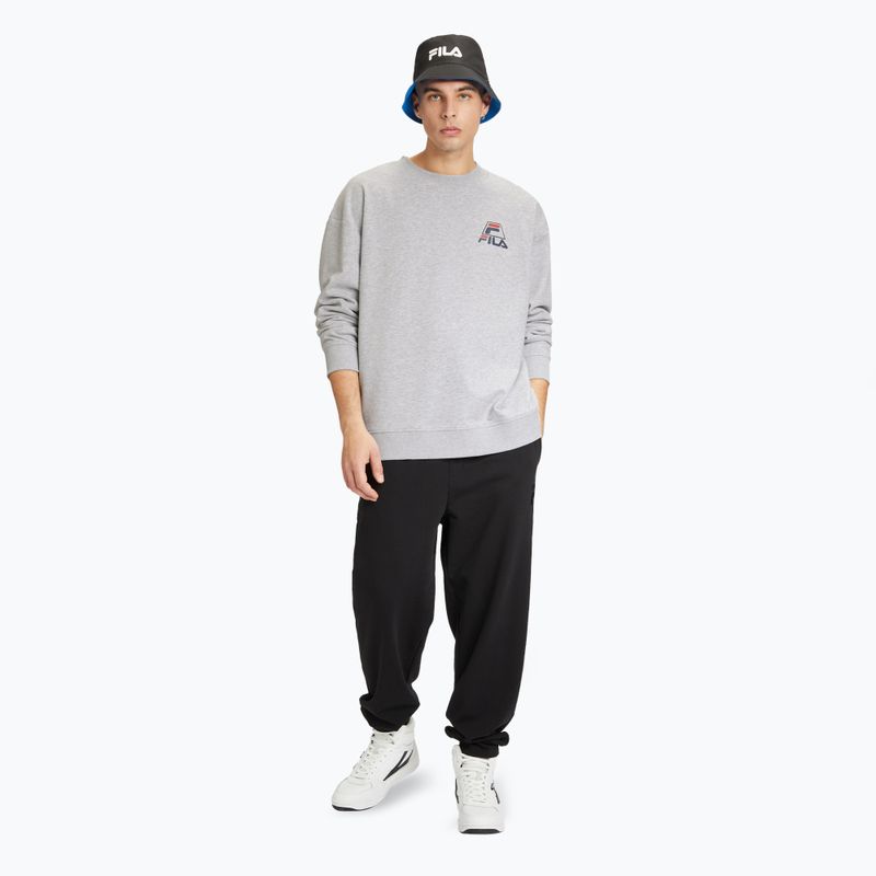 Bluză pentru bărbați FILA Lahti Crew light grey melange 2