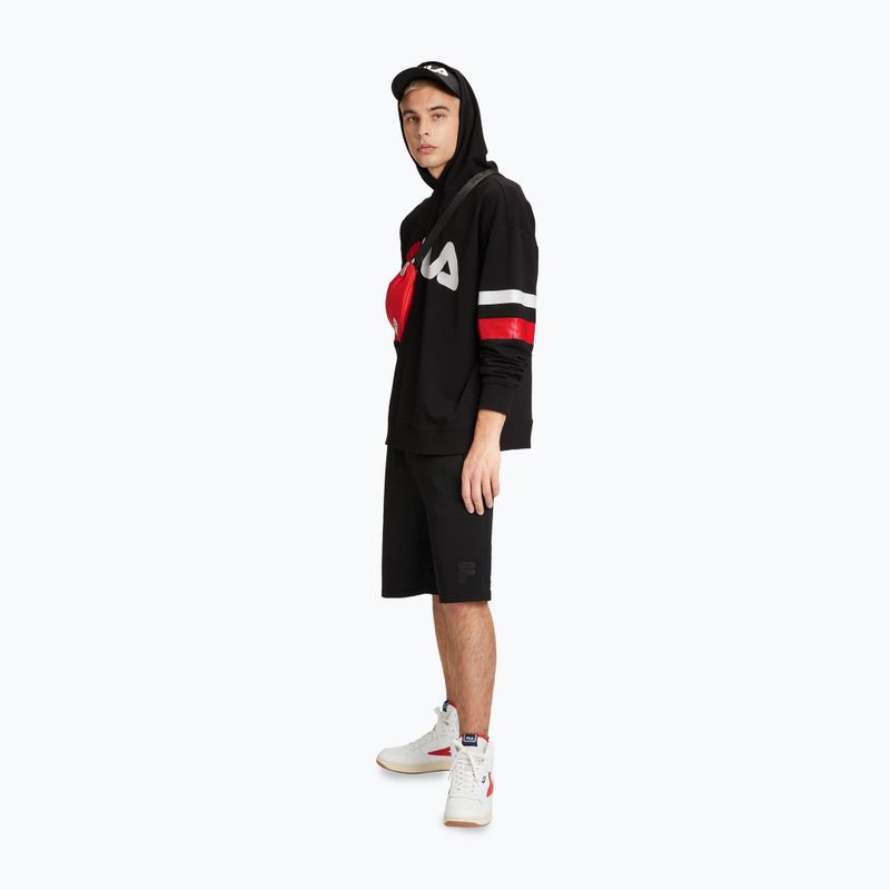 Bluză pentru bărbați FILA Luohe Oversized Hoody black 2