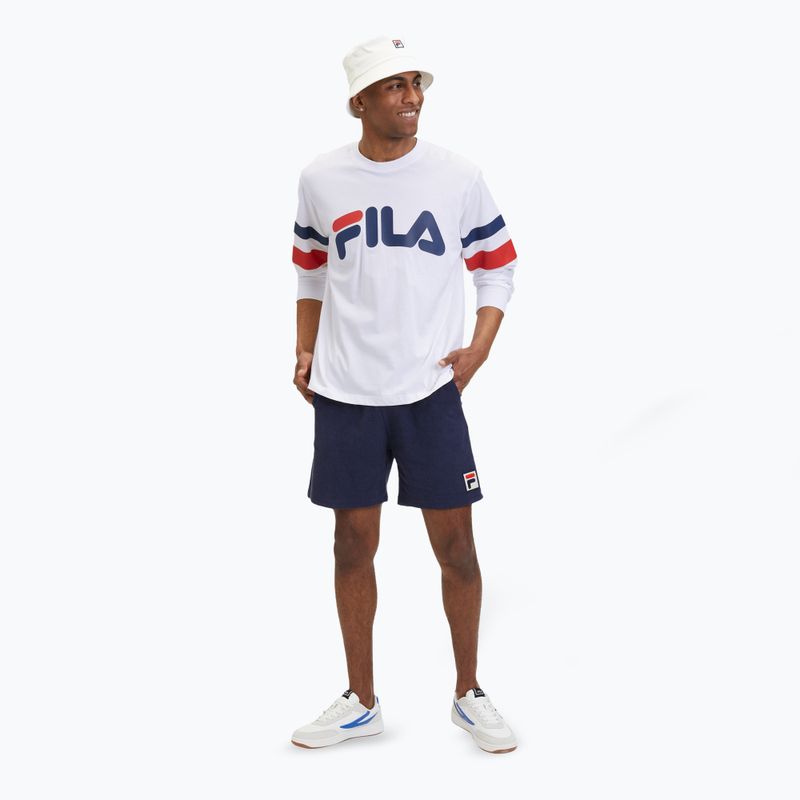 Bluză pentru bărbați FILA Luohe Oversized Crew bright white 2