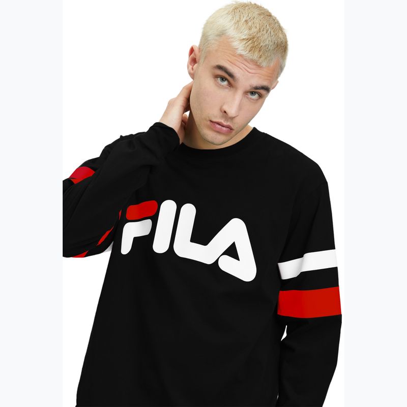 Bluză pentru bărbați FILA Luohe Oversized Crew black 4