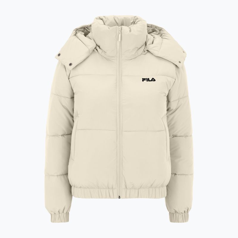 Geacă cu puf pentru femei FILA Buchen Cropped Puffer antique white