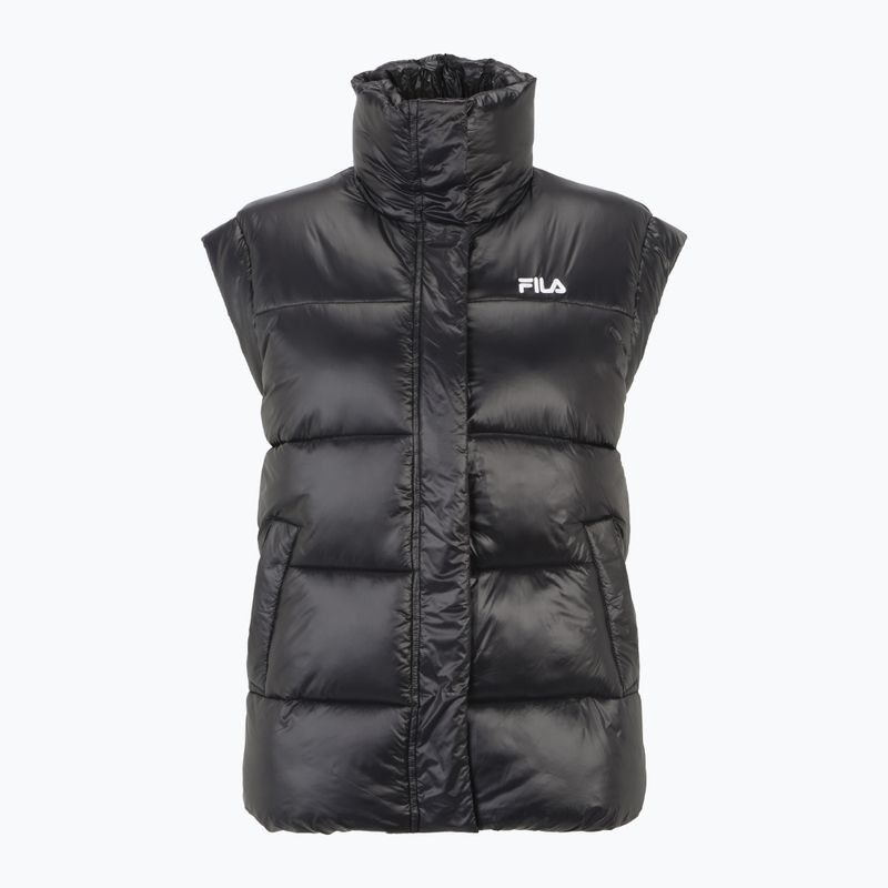 Vestă pentru femei FILA Luzk Long Puffer Vest black