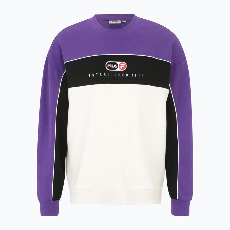 Hanorac pentru bărbați FILA La Paz Crew Sweat hellotrope/antique white/black