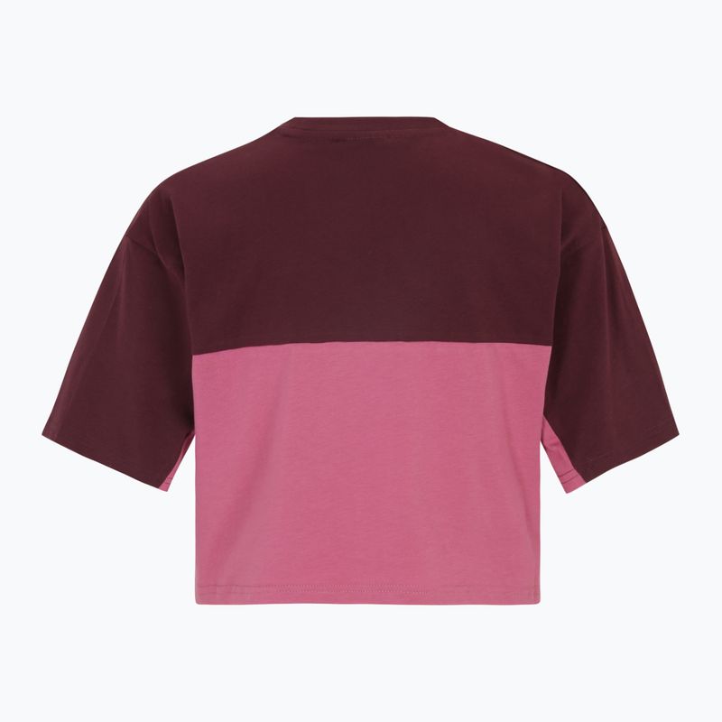 Tricou pentru femei FILA Loobu Blocked winetasting/red violet 2