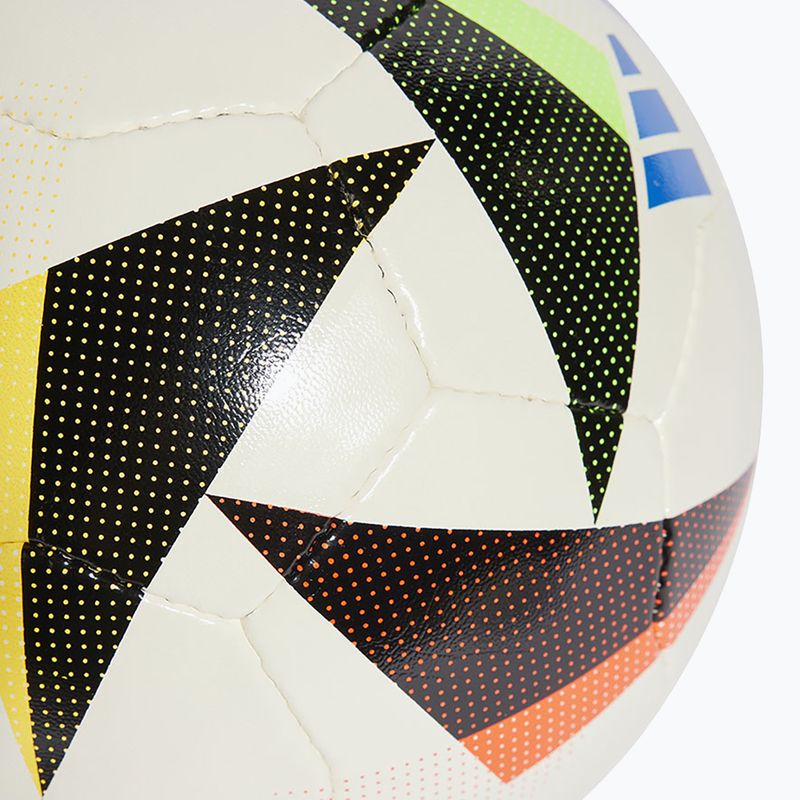 Minge de fotbal adidas Fussballliebe Training Sala Euro 2024 white/black/glow blue mărimea  4