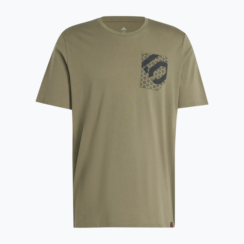 Tricou de ciclism pentru bărbați adidas FIVE TEN Brand Of The Brave Tee olive strata