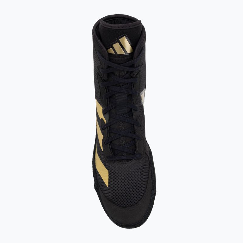 Încălțăminte de lupte adidas Adizero core black/gold metallic 5