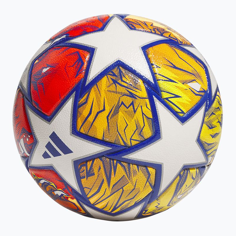 Minge de fotbal adidas UCL Competition 23/24 white/glow blue/flash orange rozmiar 4 2
