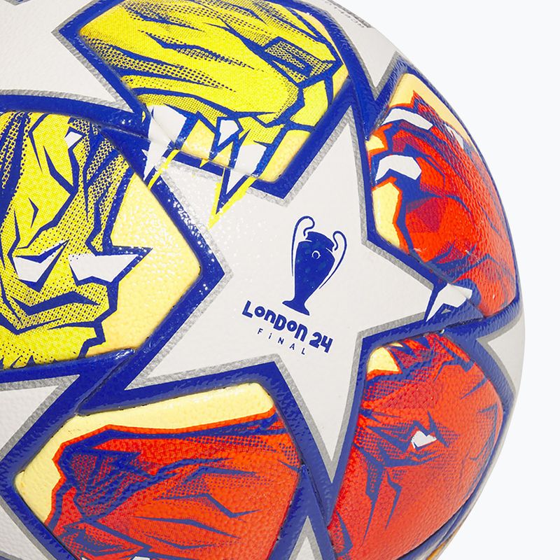 Minge de fotbal adidas UCL Competition 23/24 white/glow blue/flash orange rozmiar 4 3