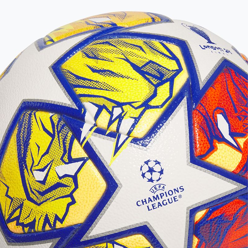 Minge de fotbal adidas UCL Competition 23/24 white/glow blue/flash orange rozmiar 4 4