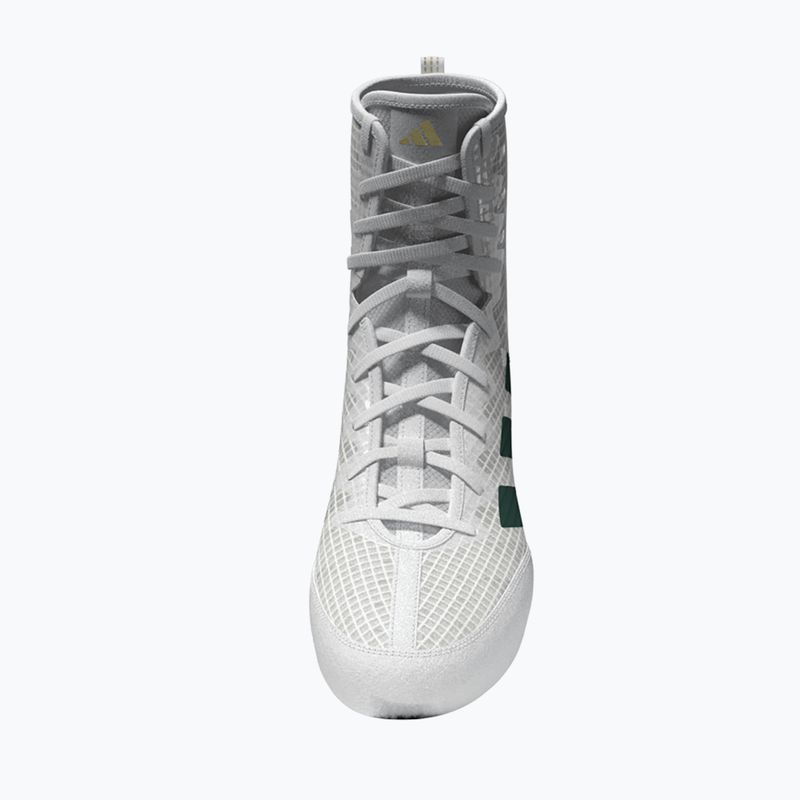 Încălțăminte de box adidas Box Hog 4 cloud white/collegiate green/core black 5
