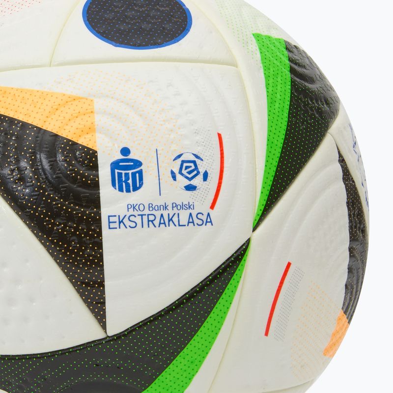 Minge de fotbal adidas Ekstraklasa Pro white/black/glow blue mărime 5 3