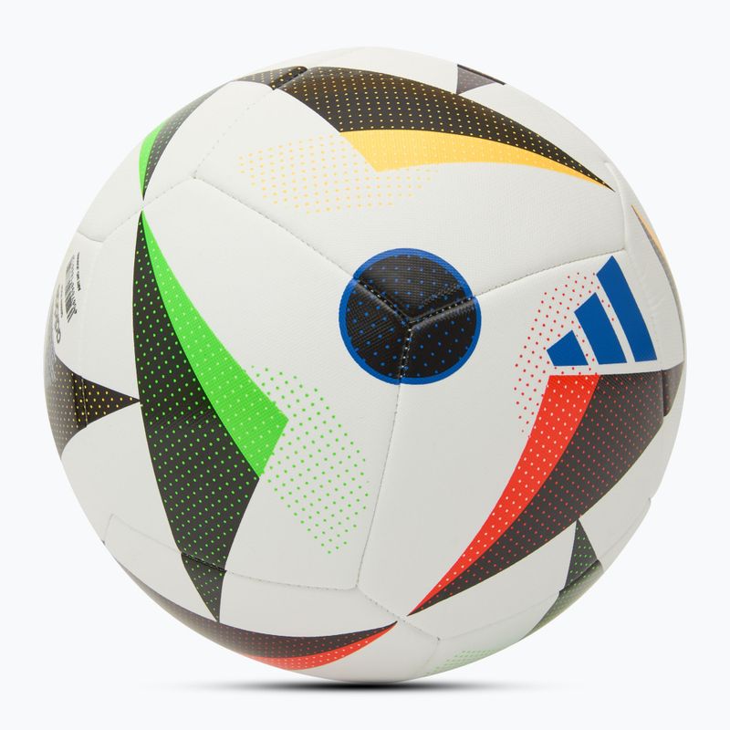 Minge de fotbal adidas Ekstraklasa Training white/black/glow blue mărime 5 2