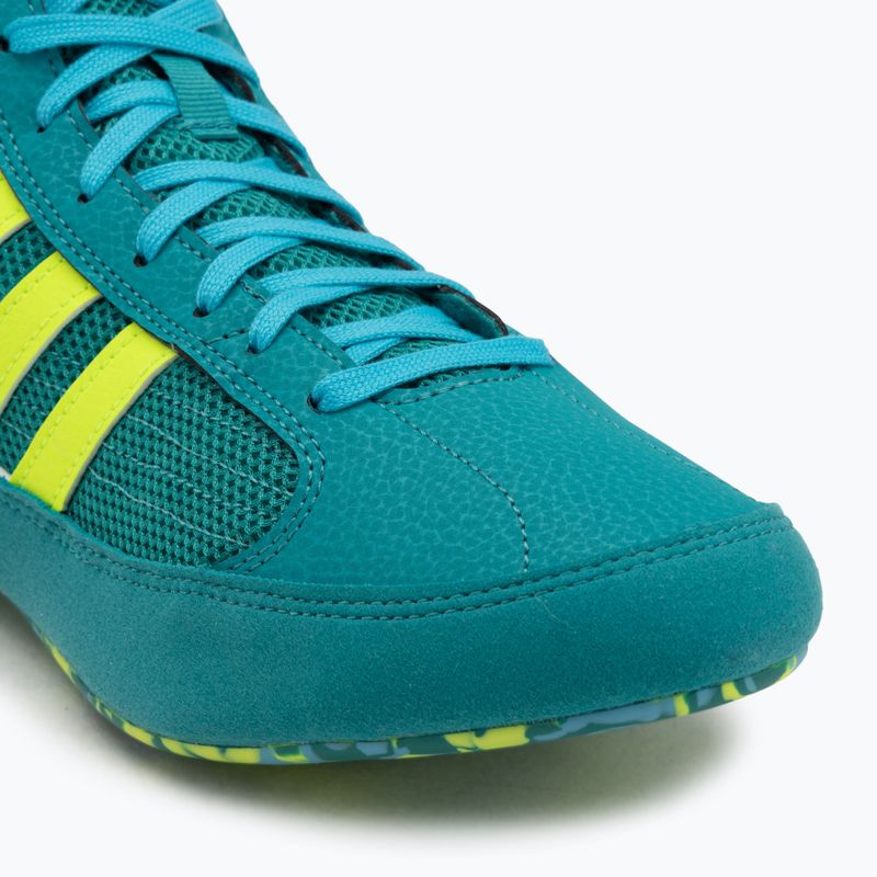 Încălțăminte de box adidas HVC Purple Team/Lucid Lemon/Signal Cyan 7