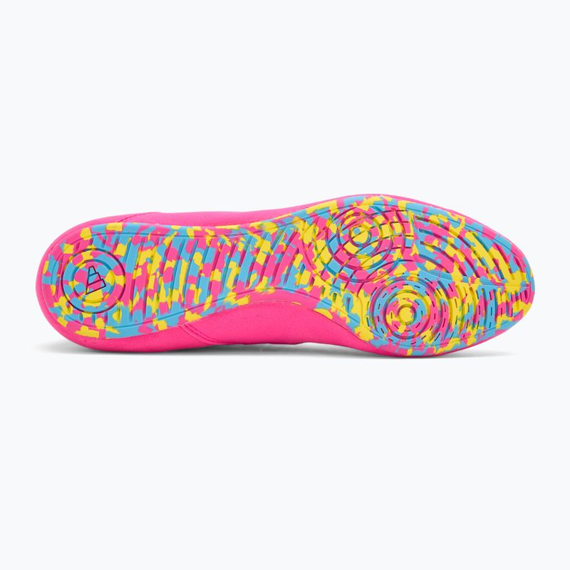 Încălțăminte de box adidas HVC Core Black/Signal Cyan/Yellow 4