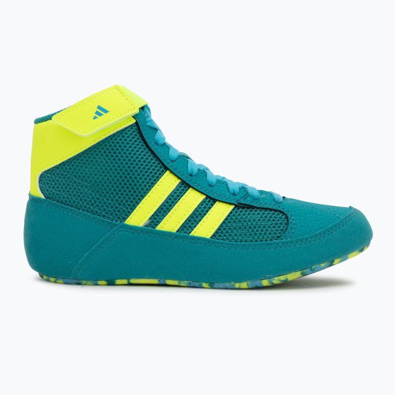 Încălțăminte de lupte pentru copii adidas Havoc purple team/lucid lemon/signal cyan 2