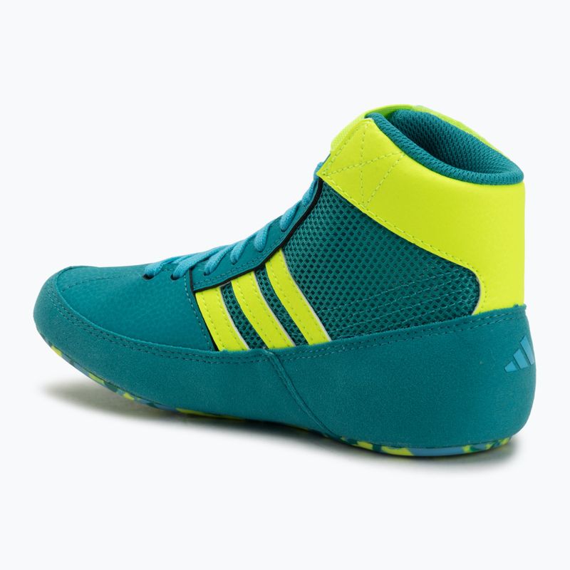 Încălțăminte de lupte pentru copii adidas Havoc purple team/lucid lemon/signal cyan 3