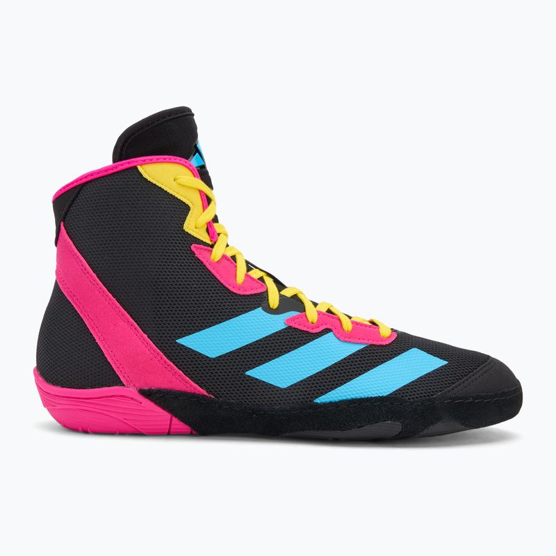Încălțăminte de box adidas Adizero black/signal cyan/shock pink 2