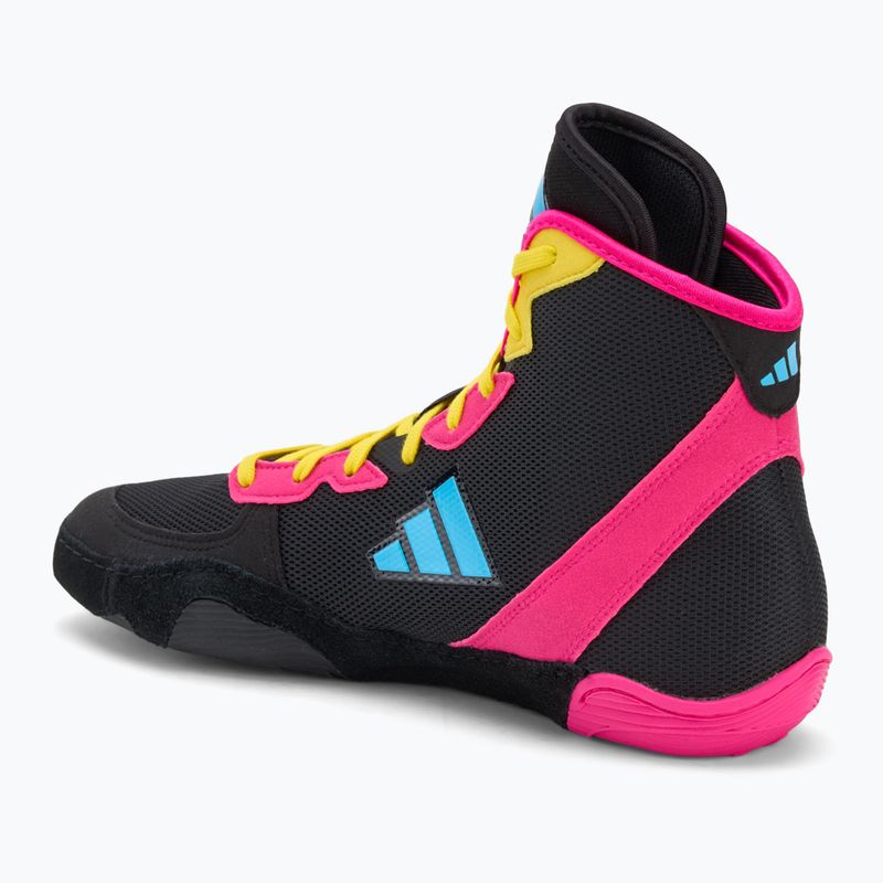 Încălțăminte de box adidas Adizero black/signal cyan/shock pink 3