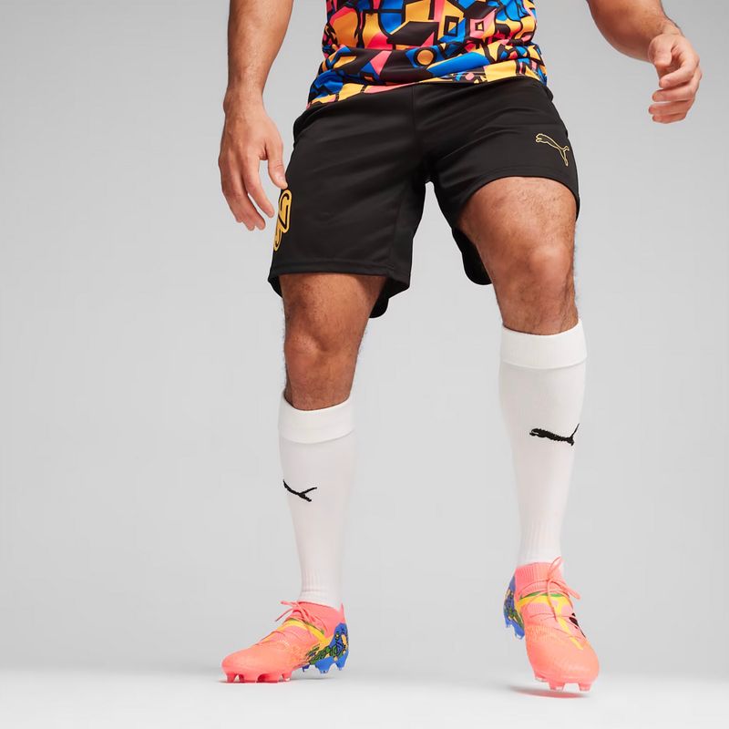 Pantaloni scurți de fotbal pentru bărbați PUMA Neymar Jr puma black/sunset glow 3