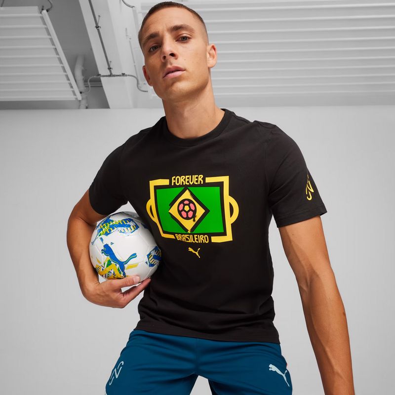 Tricou de fotbal pentru bărbați PUMA Neymar Jr Tee puma black 3