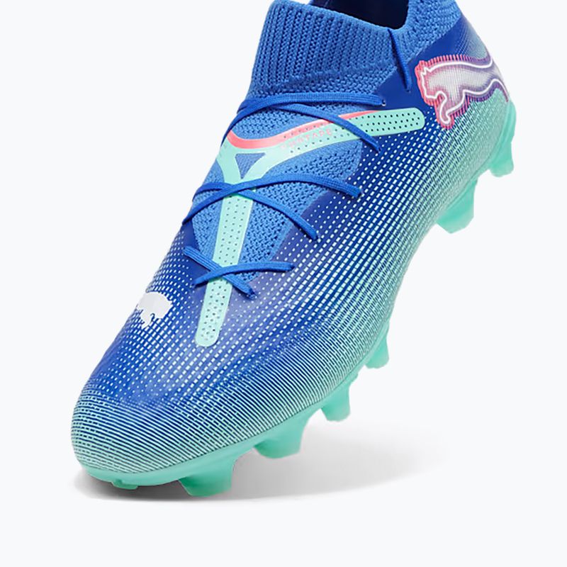 Încălțăminte de fotbal pentru bărbați  PUMA Future 7 Pro FG/AG bluemazing/puma white/electric peppermint 5