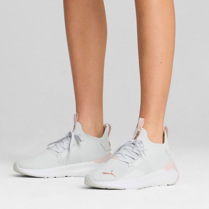 Încălțăminte de alergare pentru femei PUMA Softride Symmetry Fuzion Feather gray/mauve mist/rose gold 8