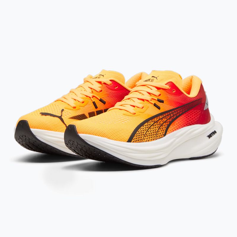 Încălțăminte de alergare pentru femei  PUMA Deviate Nitro 3 Fade sun stream/sunset glow/puma white 8