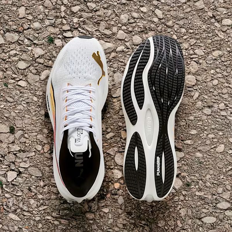 Încălțăminte de alergare pentru bărbați PUMA Velocity Nitro 3 puma white/sun stream 15