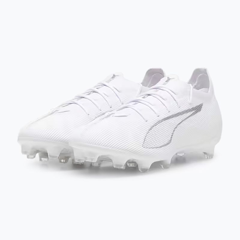 PUMA Ultra 5 Pro FG/AG ghete de fotbal puma alb/puma alb 8