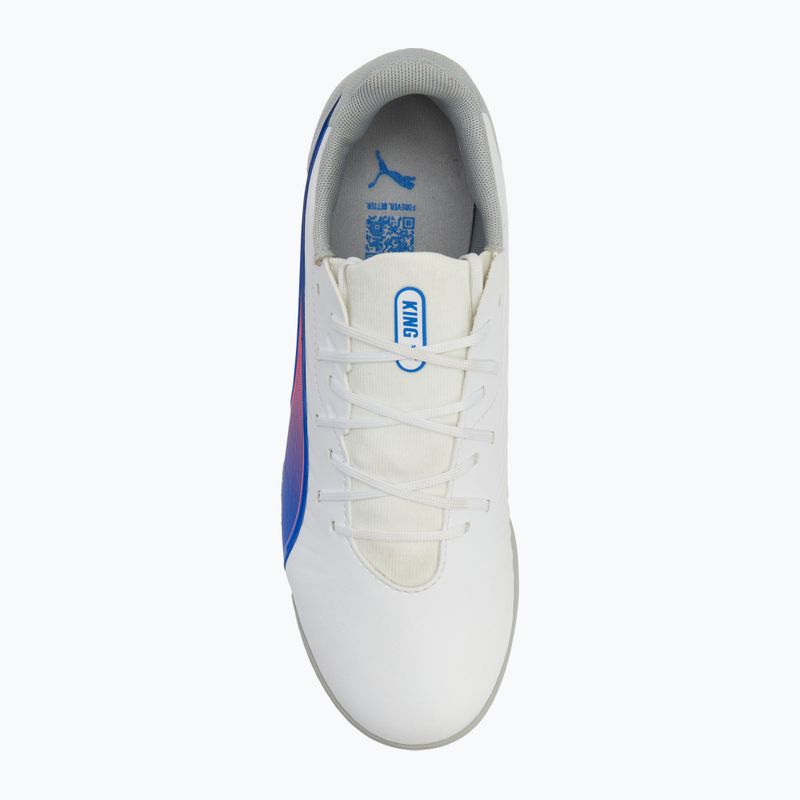 Încălțăminte de fotbal pentru copii  PUMA King Match TT Jr puma white/bluemazing/flat light grey/sunset glow 5