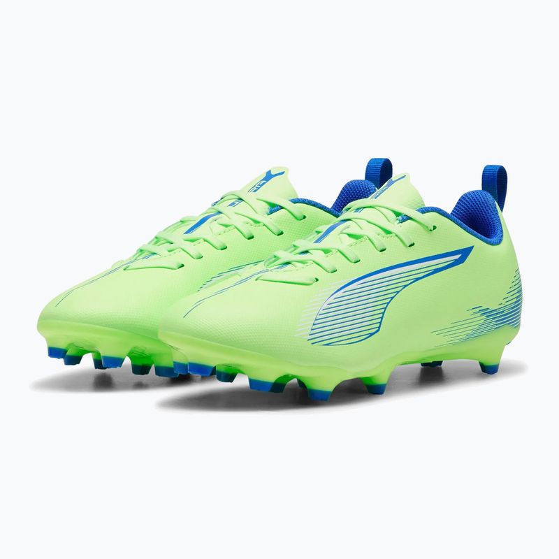 PUMA Ultra 5 Play FG/AG Jr fizzy apple/puma alb ghete de fotbal pentru copii 10