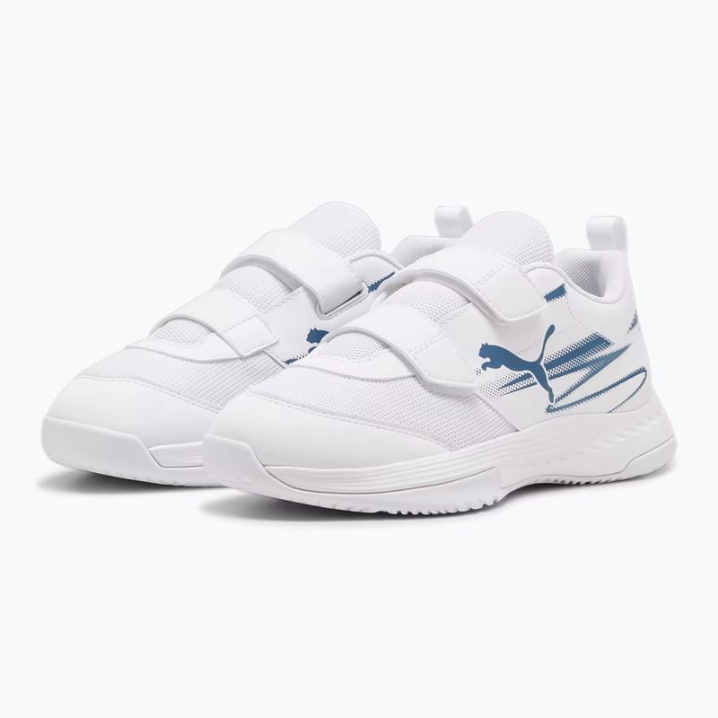 Încălțăminte de sporturi de interior pentru copii PUMA Varion II V Jr puma white/blue horizon 8