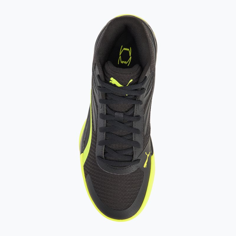 Încălțăminte de bachet pentru bărbați PUMA Court Pro puma black/electric lime 5