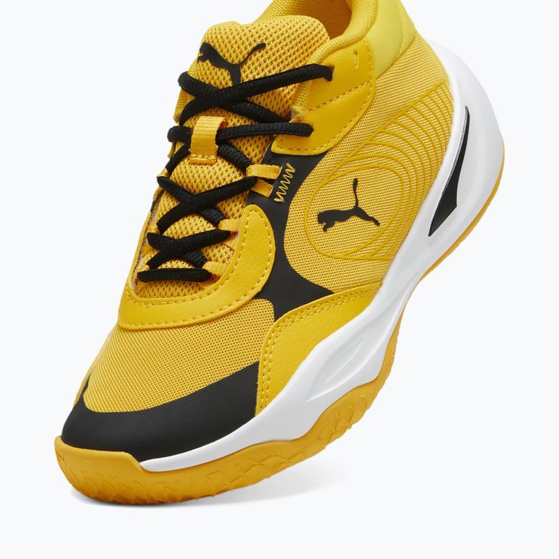 Încălțăminte de baschet pentru copii PUMA Playmaker Pro JR yellow sizzle/puma blackl 12