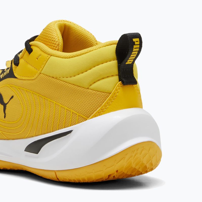 Încălțăminte de baschet pentru copii PUMA Playmaker Pro JR yellow sizzle/puma blackl 13
