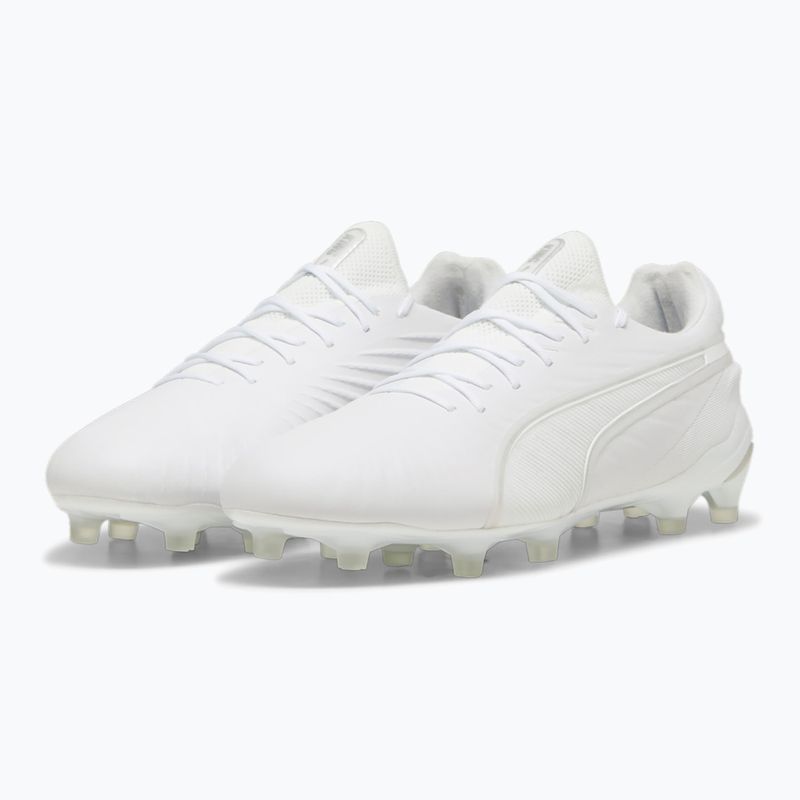 Încălțăminte de fotbal PUMA King Ultimate FG/AG puma white/puma silver 8