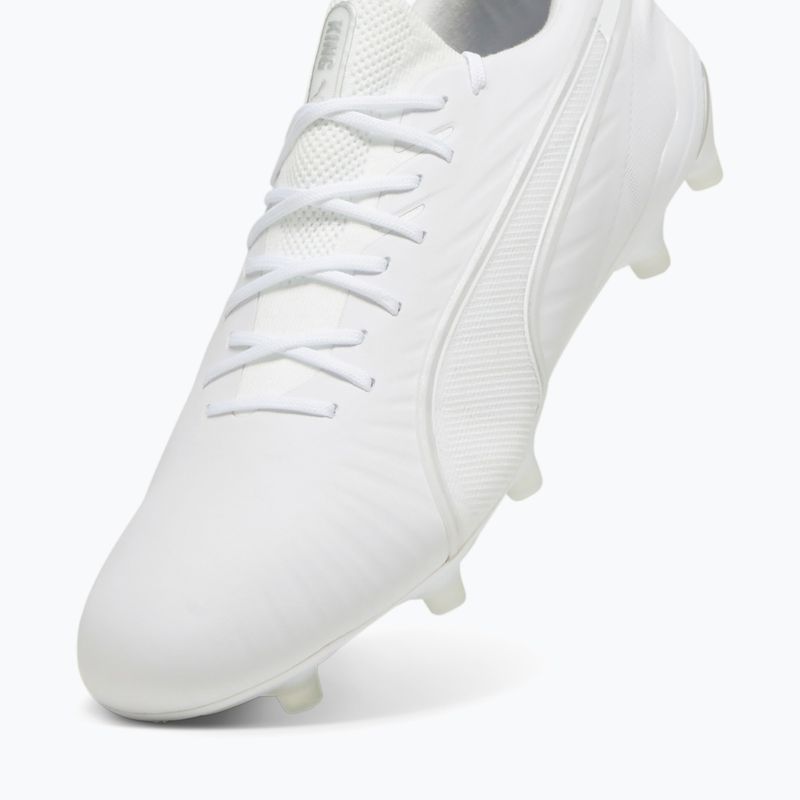 Încălțăminte de fotbal PUMA King Ultimate FG/AG puma white/puma silver 12