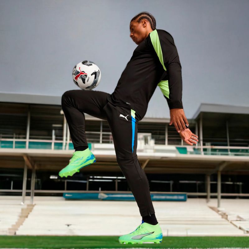 Cizme de fotbal PUMA Ultra 5 Match+ FG/AG fizzy apple/puma alb 9