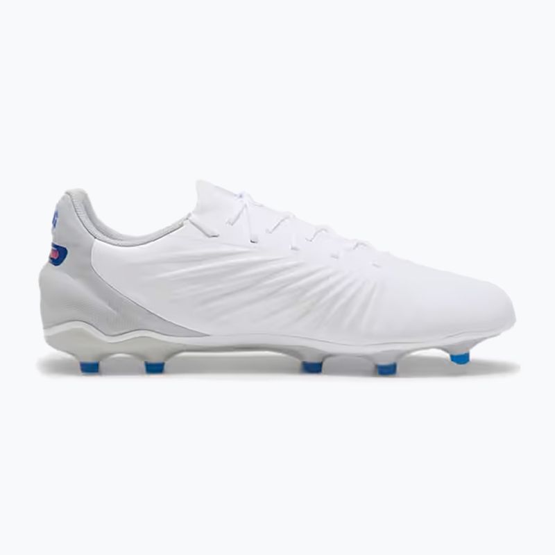 Încălțăminte de fotbal PUMA King Match FG/AG puma white/bluemazing/flat light grey/sunset glow 9