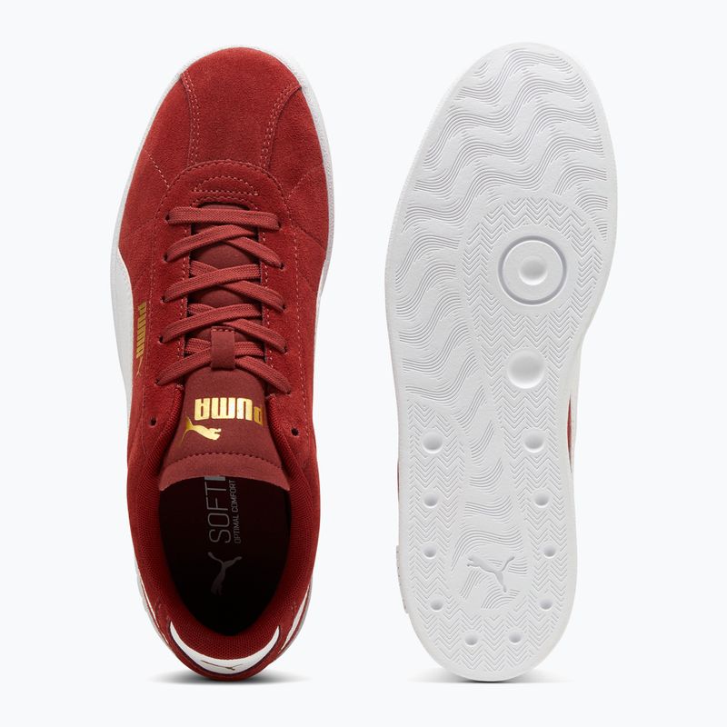 Încălțăminte PUMA Club II intense red/puma white/puma gold 3