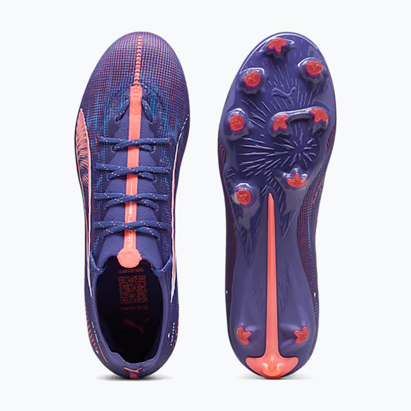 PUMA Ultra 5 Pro FG/AG lapis lazuli/puma alb/sunset gloe ghete de fotbal 11