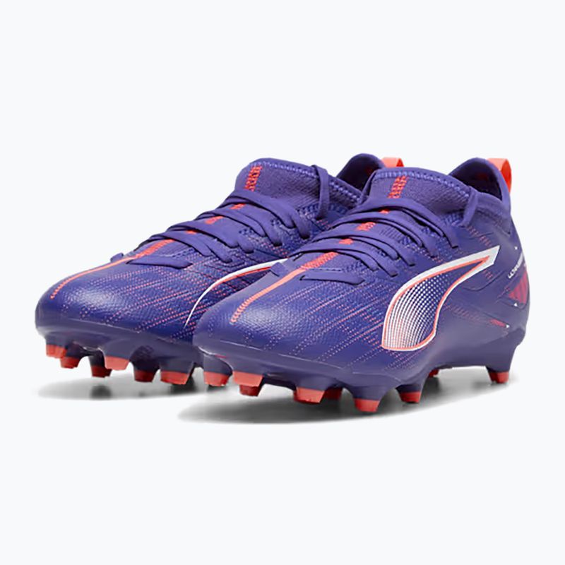 Încălțăminte de fotbal pentru copii PUMA Ultra 5 Match FG/AG Jr lapis lazuli/puma white/sunset glow 8