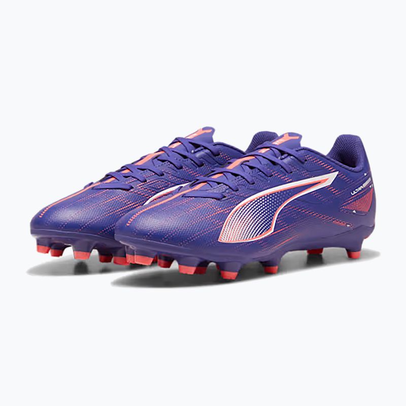 PUMA Ultra 5 Play FG/AG lapis lazuli/puma alb/sunset gloe ghete de fotbal