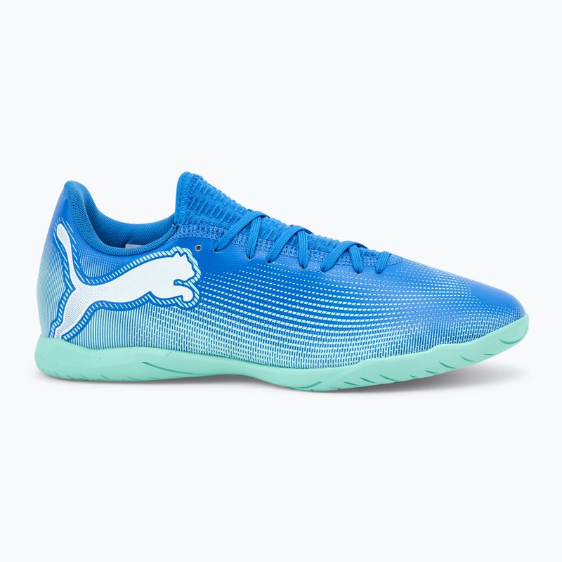 Încălțăminte de fotbal PUMA Future 7 Match FG/AG bluemazing/puma white/electric peppermint 2