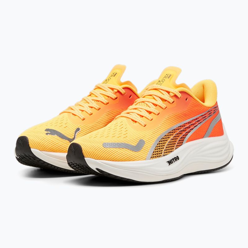 Încălțăminte de alergare pentru femei PUMA Velocity Nitro 3 Fade sun stream/sunset glow/white 8