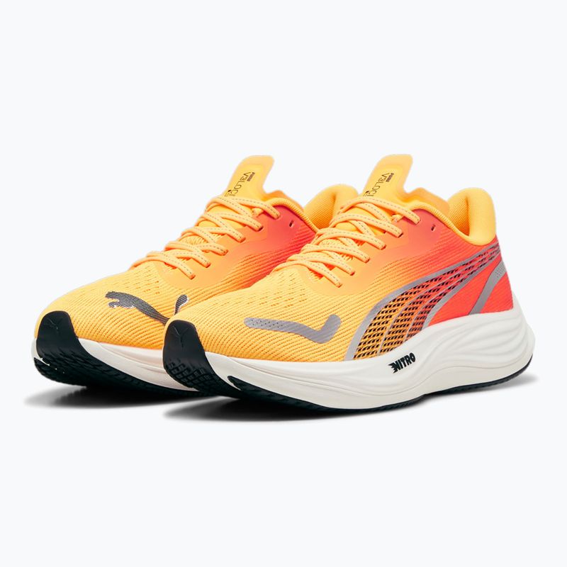 Încălțăminte de alergare pentru bărbați PUMA Velocity Nitro 3 Fade sun stream/sunset glow/white 8